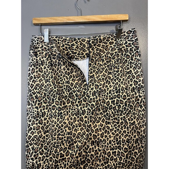 Marianne Skirt Womens 10 Leopard Print Animal Pencil Stretch Made in USA - Picture 3 of 5